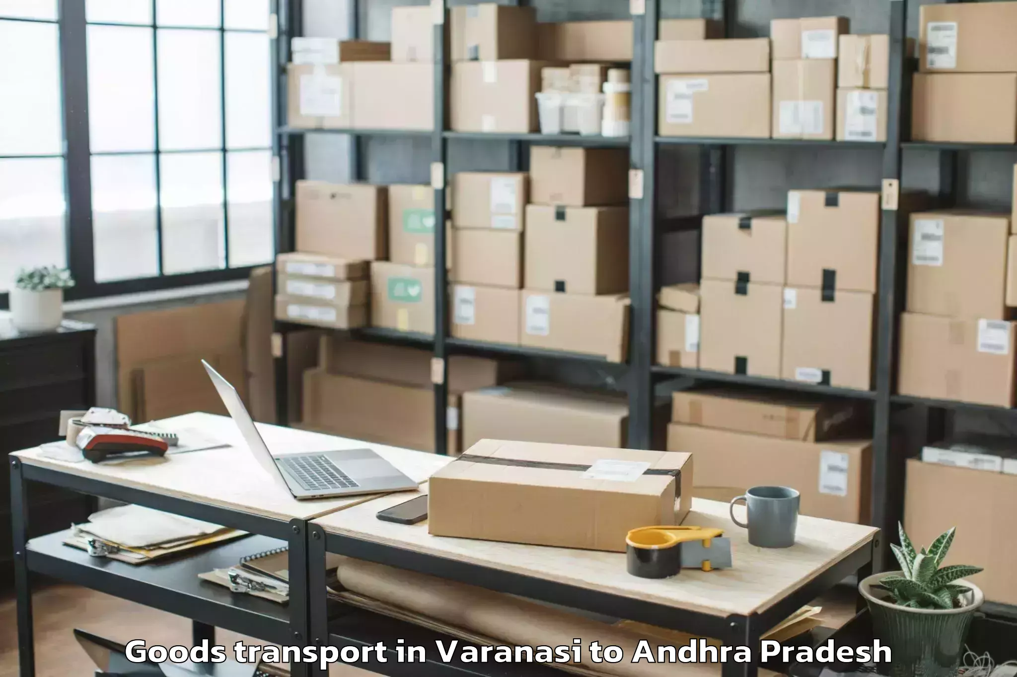 Professional Varanasi to Gk Veedhi Goods Transport